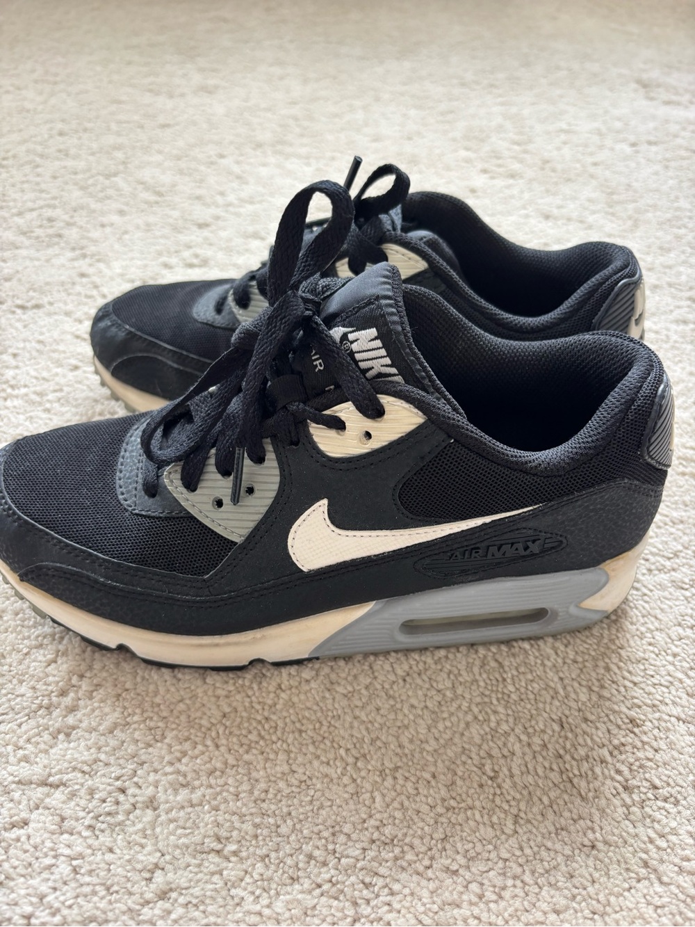 Nike Black and White Air Max Sneakers